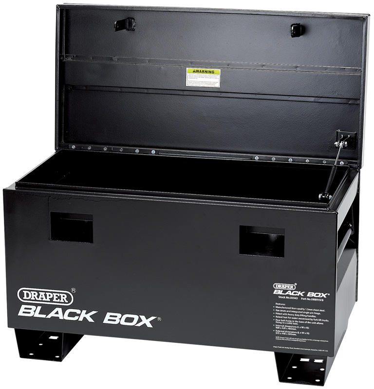 Draper 5543 Black Box Contractor'S Secure Storage Box - 915 X 470 X 590mm