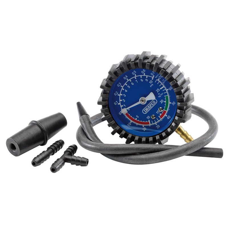 Draper 35881  Vacuum and Pressure Test Kit (5 Piece)