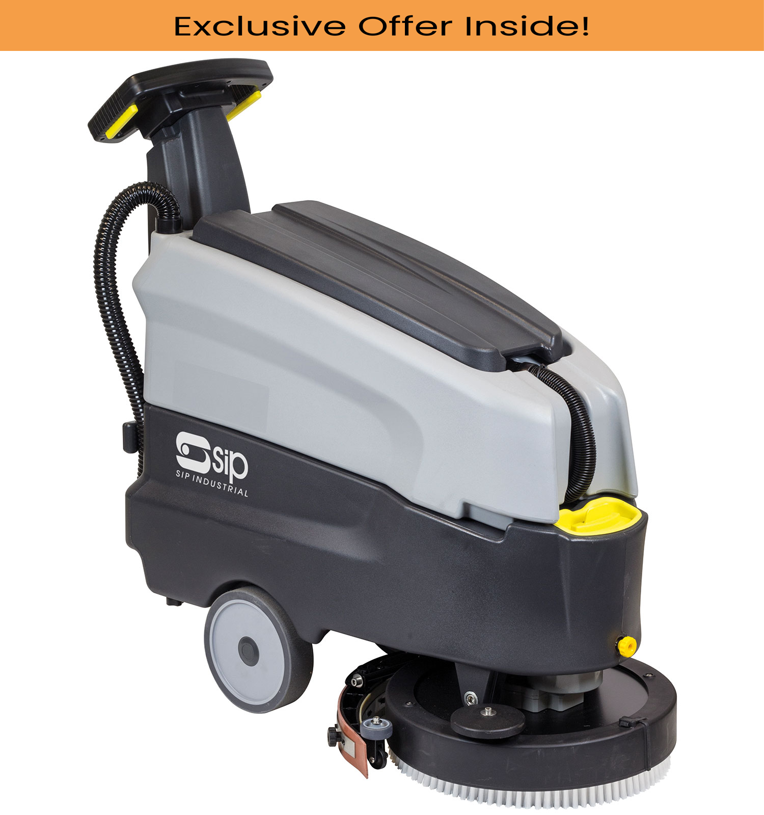 SIP 07986 SD1600BAT Electric Floor Scrubber Dryer, Scrubbing Area - 450mm, Working Capacity - 1600m³/hr