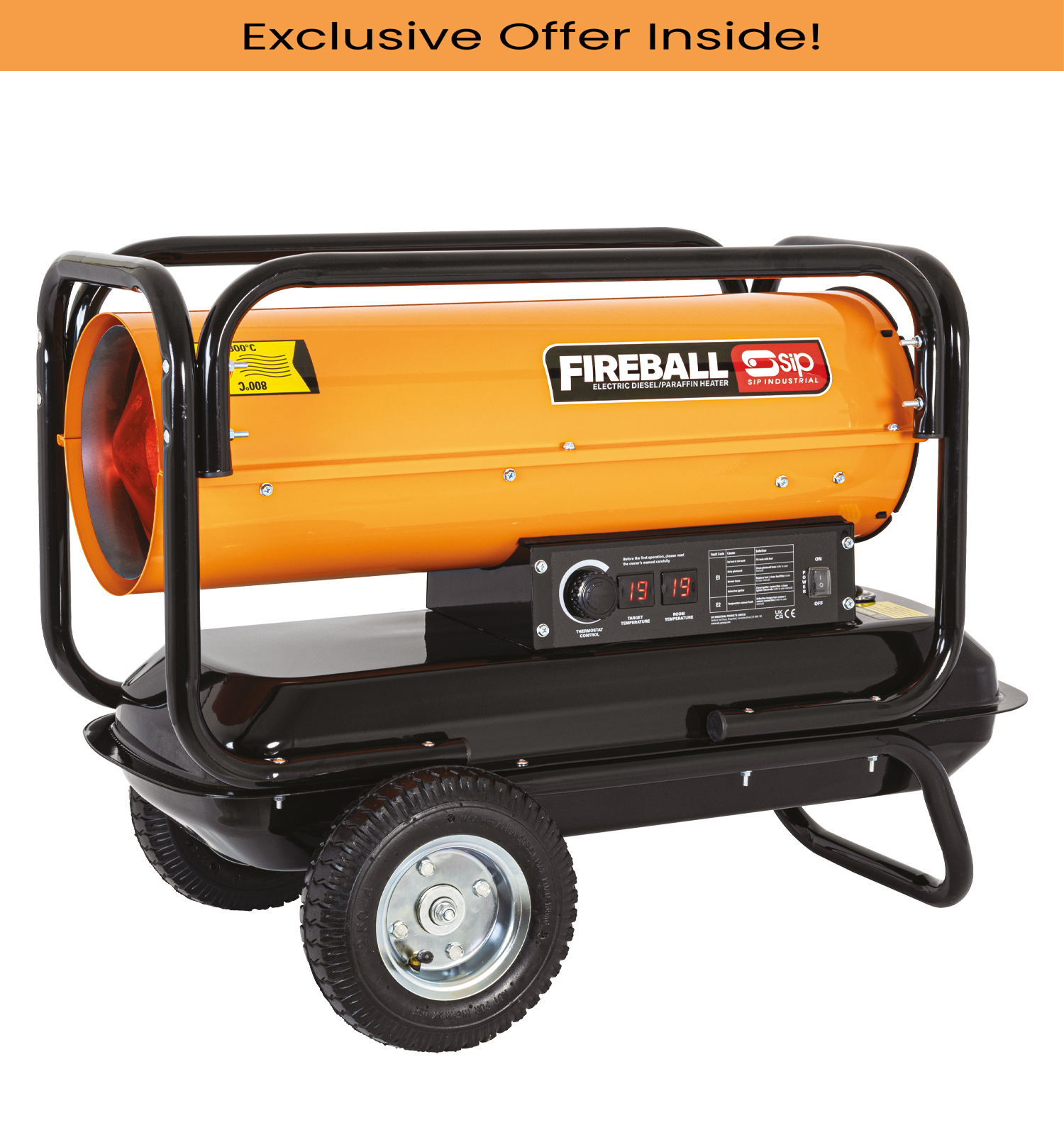 SIP 09592 FIREBALL XD75 Diesel/Paraffin Space Heater