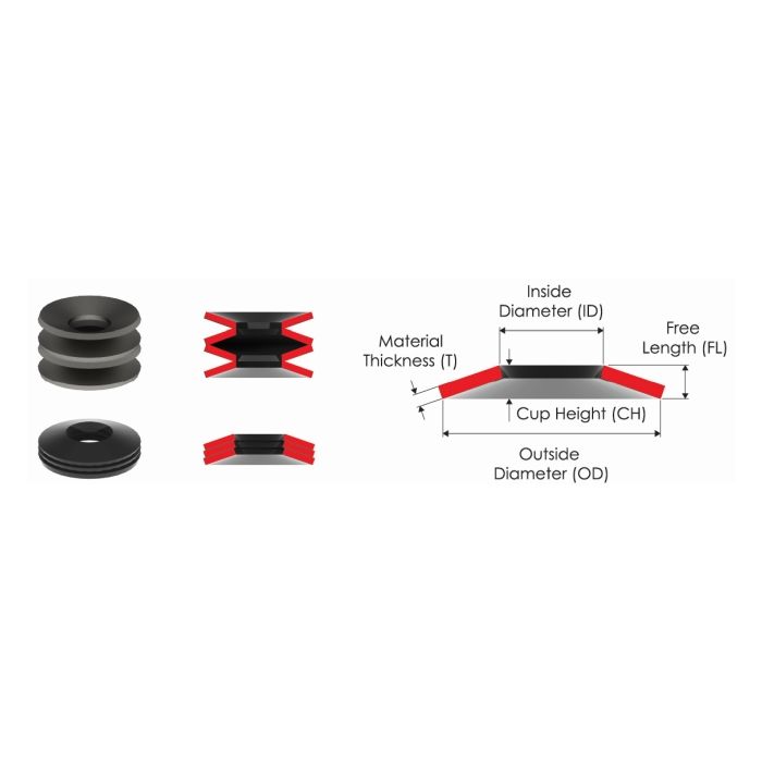 Disc Spring - DIN2093 - Outer Diameter 140mm, Inner Diameter 72mm, Material Thickness 5mm, Metrol - 4427