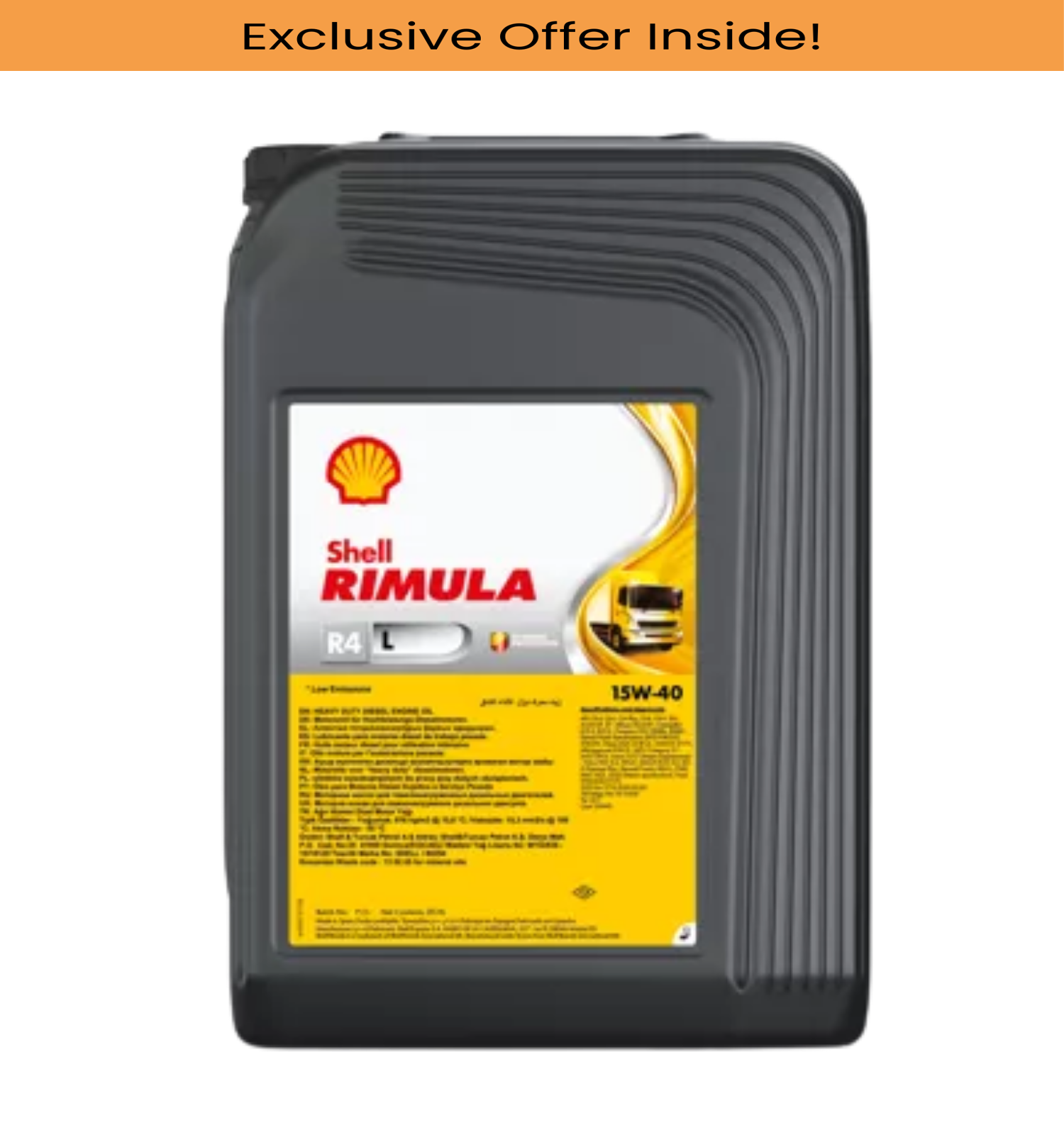 Shell - Rimula R4 X 15W-40, JCEngine Oil - 20 Litre