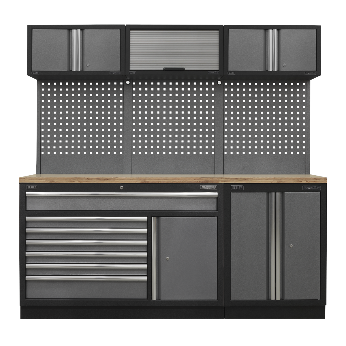 Sealey APMSSTACK11W APMSSTACK11W Superline Pro 2.04m Storage System - Pressed Wood Worktop