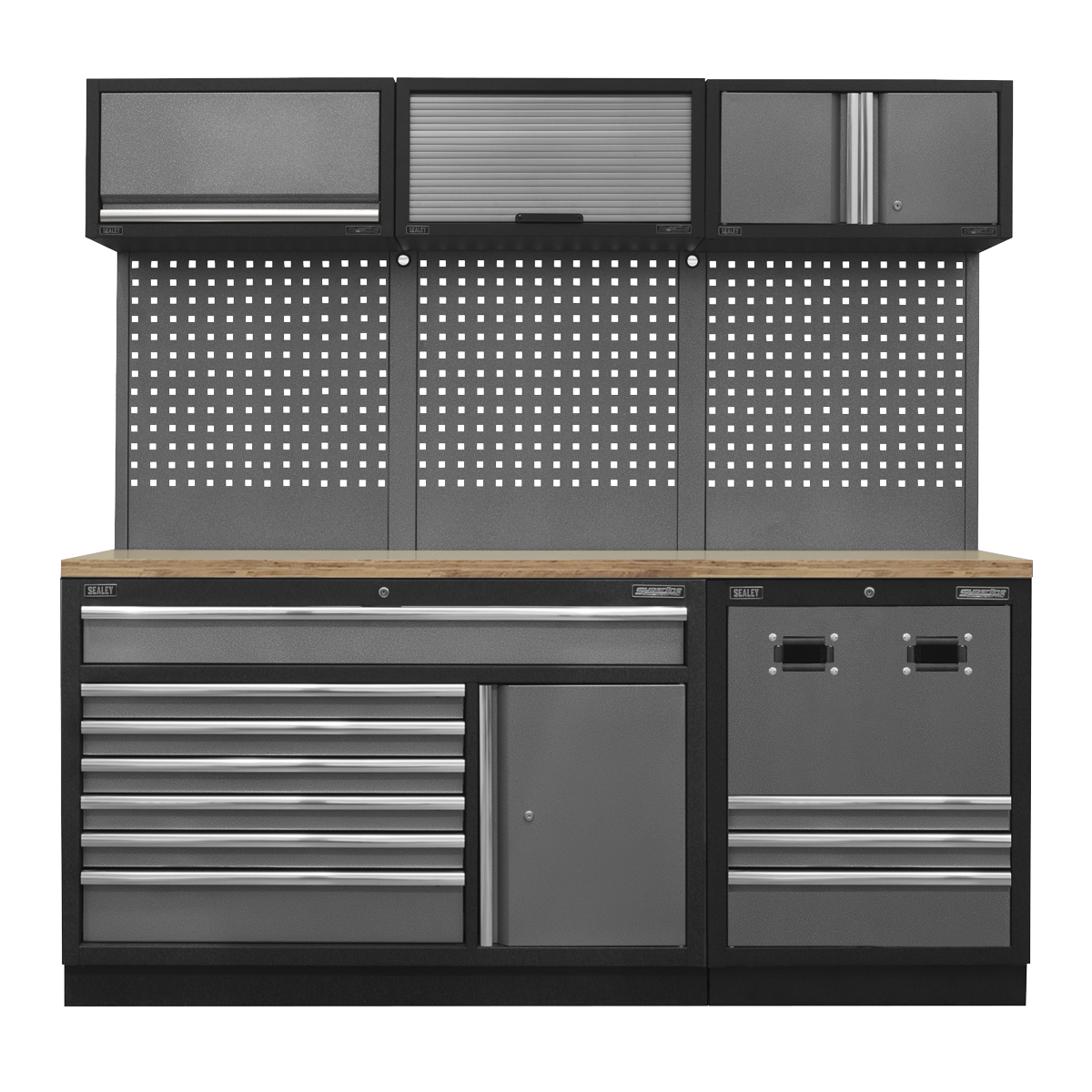 Sealey APMSSTACK14W APMSSTACK14W Modular Storage System Combo - Pressed Wood Worktop