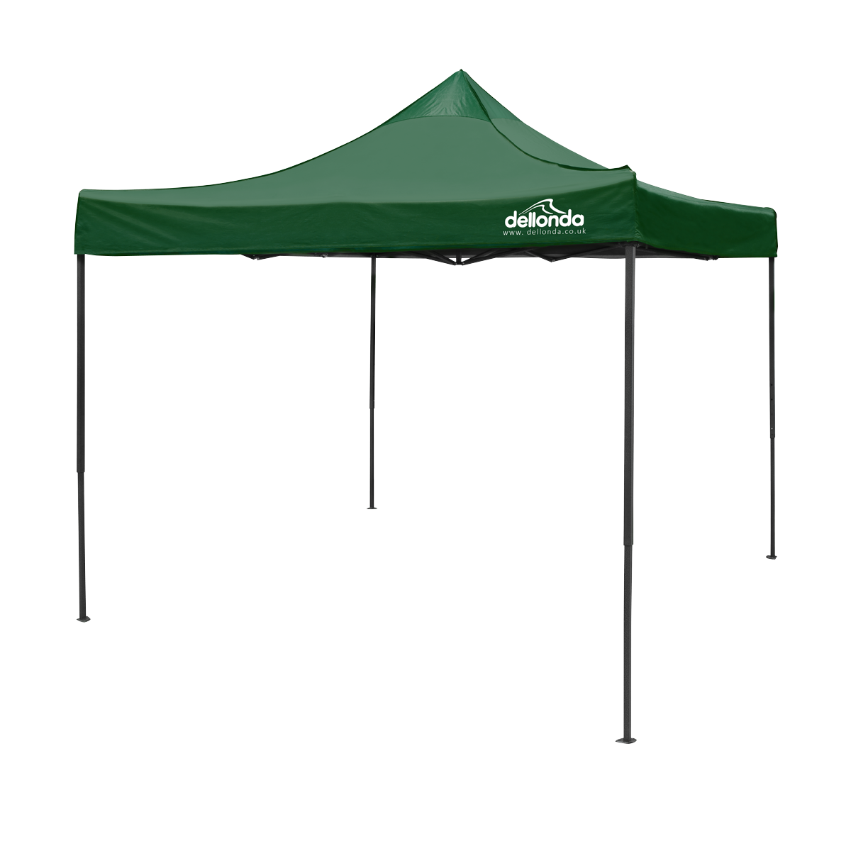 Sealey DG132 Dellonda Premium 3 x 3m Pop-Up Gazebo, PVC Coated, Water Resistant Fabric, Supplied with Carry Bag, Rope, Stakes & Weight Bags - Dark