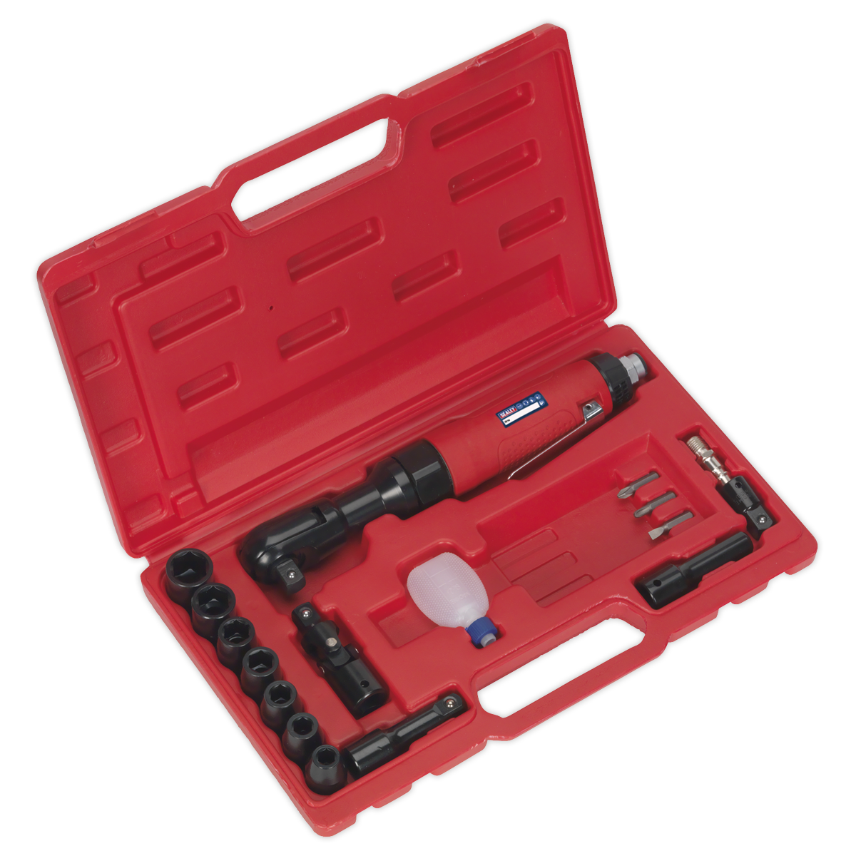 Sealey GSA21KIT Air Ratchet Wrench Kit 1/2"Sq Drive