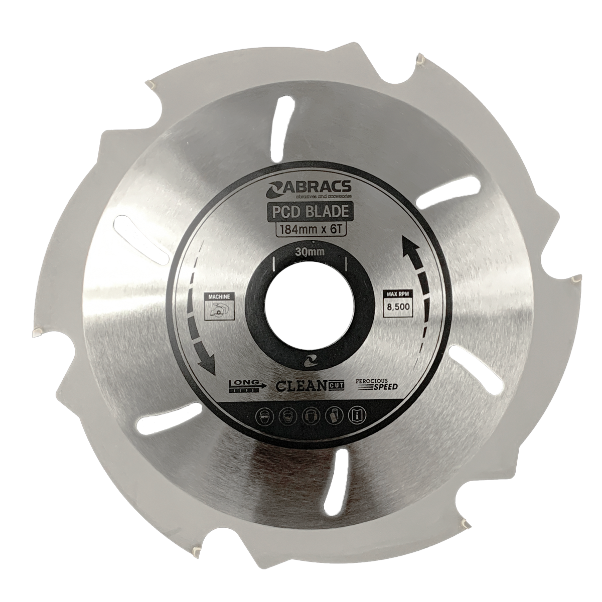 Abracs PCD Blade, 184mm x 30mm x 6T, PCD1846