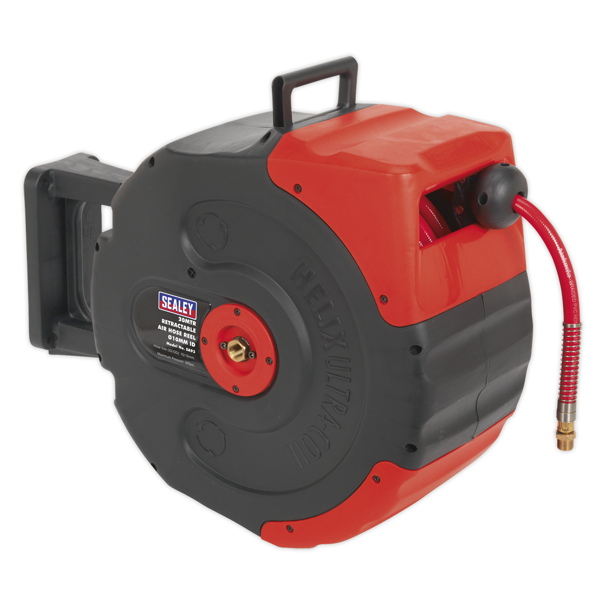 Sealey SA93 Retractable Air Hose Reel 20m Ø10mm ID