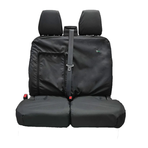 Seat Cover For Ford Transit/Chassis Cab/Tipper 2014 Onwards Double - Black, Town & Country - TRD14BLK