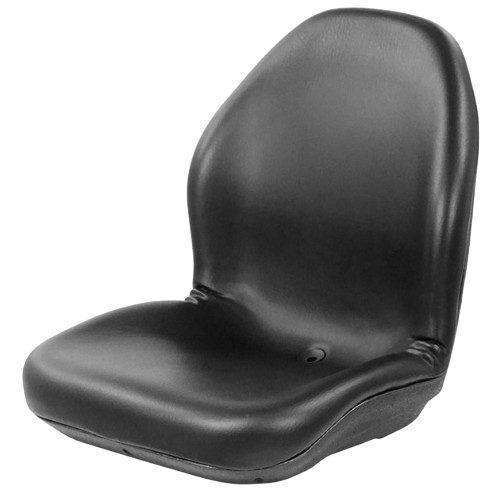 United Seats - Mi800 - Black - Waterproof Static Pan Seat, 480mm Wide, One-Piece Drainage Foam, PVC Cover