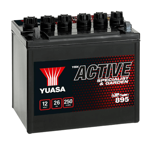 Yuasa YBX1895 Active Specialist & Garden Battery 12V 26Ah 250A