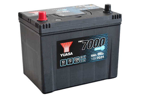 Yuasa YBX7031 EFB START STOP CAR BATTERY 12V 72AH